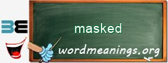 WordMeaning blackboard for masked